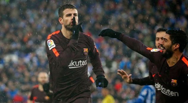 Iniesta mbron Piquen pas festimit të golit ndaj Espanyolit