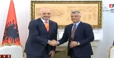 Kryeministri Rama nderohet me Medaljen e Pavarësisë nga Thaçi: Fati ynë është i PËRBASHKËT