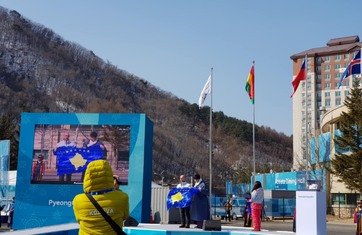 Flamuri i Kosovës ngrihet për Lojërat Olimpike Dimërore në Korenë Jugore