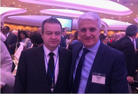 Ministri Pandeli Majko takohet me Ivica Daçiç në SHBA (FOTO)