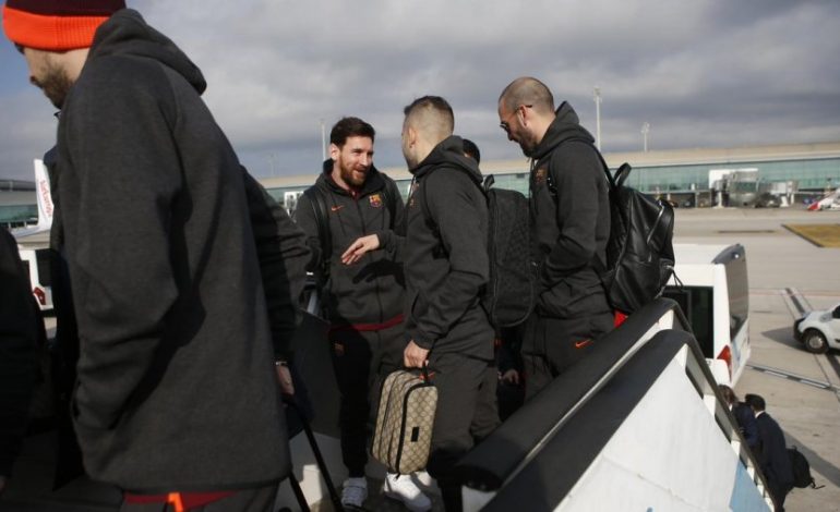 Barcelona gati për Champions, nis udhëtimin drejt Londrës (FOTO)