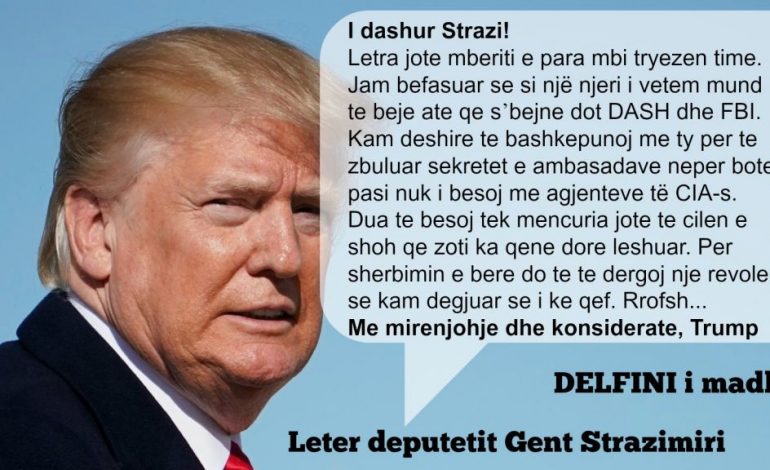 FOTOT/ Donald Trump i përgjigjet Gent Strazimirit