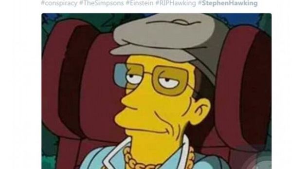 “The Simpson” kishin parashikuar vdekjen e Hawking, mallkimi i datës 14 mars