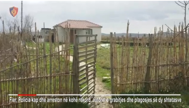 Kallashnikovë e dorashka, të futur nëpër ferra/ Shihni momentin e kapjes së grabitësve në Fier (VIDEO)