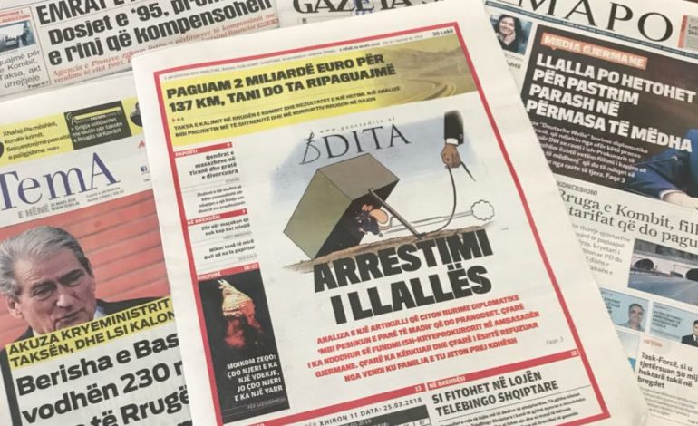 Pas “Alpenews.al”/ Lajmi se ADRIATIK LLALLA po hetohet për pastrim parash në përmasa të mëdha, pushton gazetat shqiptare