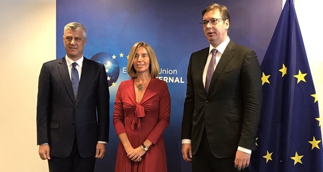 Takimi Thaçi-Vuçiç, BE: Përparimi i dialogut i lidhur me axhendën europiane