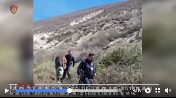 VIDEO/ Si u kap në mal autori i plagosjes me armë zjarri në Skrapar, ja motivi
