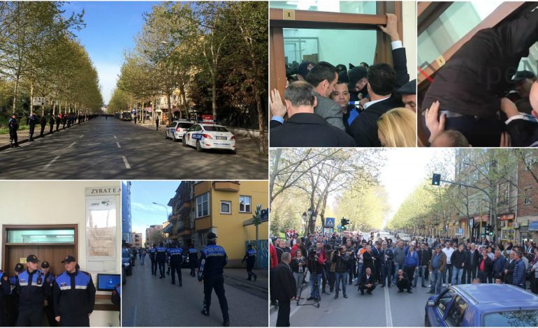(FOTO+VIDEO) Nga bllokimi i rrugëve tek kapja prej fyti të policit nga deputeti Flamur Noka/ Çfarë ndodhi dje tek Gjykata e Tiranës