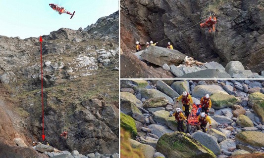 Bie nga shkëmbi në lartësinë 60 metra, shpëton për mrekulli 11-vjeçari (FOTO)