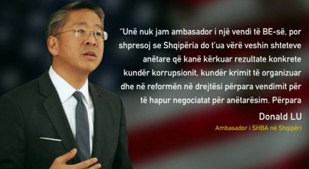 Ambasadori Lu: Festoni për NEGOCIATAT, por mos harroni “PESHQIT E MËDHENJ”