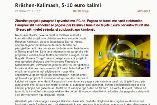 NËNTOR 2011/ Kur “Qeveria Berisha” bëri gati pagesën 5 euro për RRUGËN E KOMBIT. Si u kundërshtua nga publiku (FOTO)