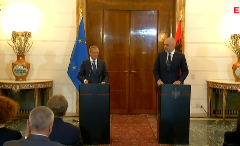 Rama: Anëtarësimi në BE, interes kombëtar! Tusk: Rruga me pengesa, sfidë të bindim vendet anëtare