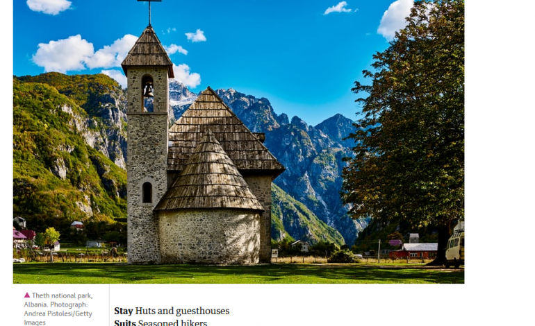 The Guardian: Shqipëria, në listën e destinacioneve europiane për turizëm aktiv