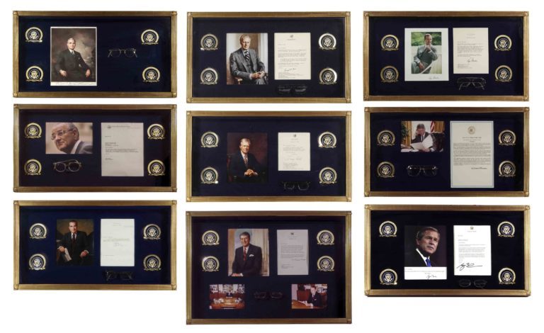 Nga Reagan te Bush, dalin në ankand syzet e 9 presidentëve amerikanë (FOTO)