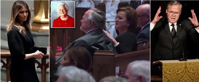 SHBA/ I jepet lamtumira ish-zonjës së parë Barbara Bush, 1.500 njerëz marrin pjesë në funeral