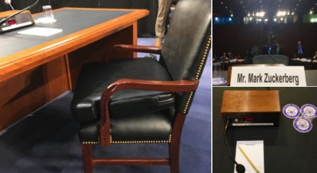 Mbrëmë ju ka shpëtuar një detaj nga karrigia e Zuckerbergut në Senatin Amerikan (FOTO)