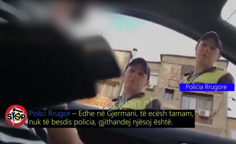 “Leka për xhaxhi policin”/ Efektivi në Tiranë merr ryshfet: Q… robt! Sa erdha… (VIDEO)