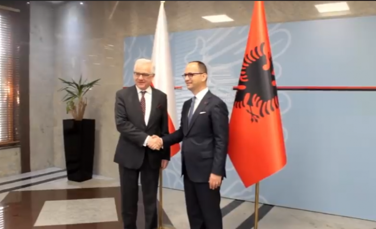 Bushati takon homplogun polak/ Shqipëria siguron mbështetjen e Polonisë për anëtarësimin në BE