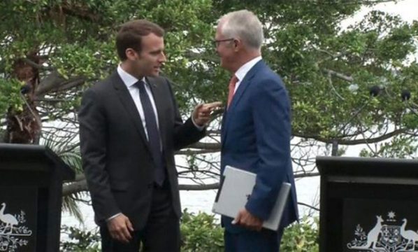 “Faleminderit juve dhe gruas suaj të shijshme”! “Gafa” e Macronit me bashkëshorten e kryeministrit australian