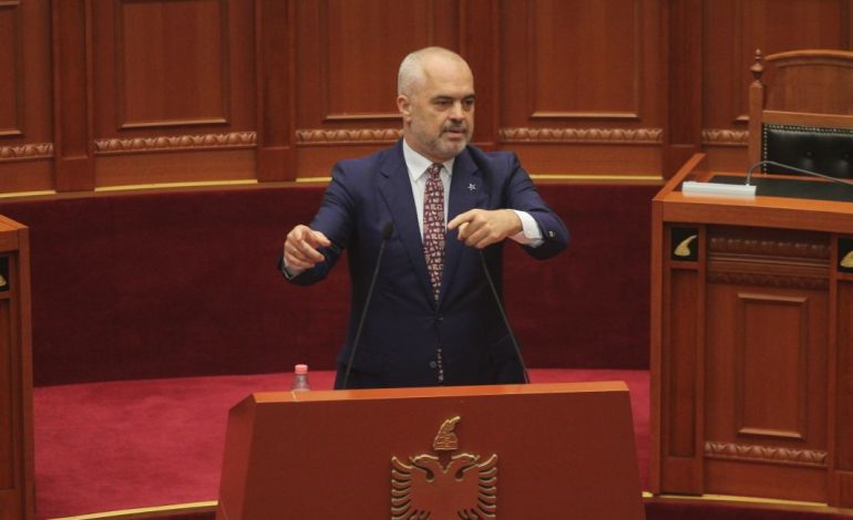 “Jeni vari llamarinën”, Rama akuza opozitës në Kuvend: Ishit me emra e mbiemra në raportet e BE