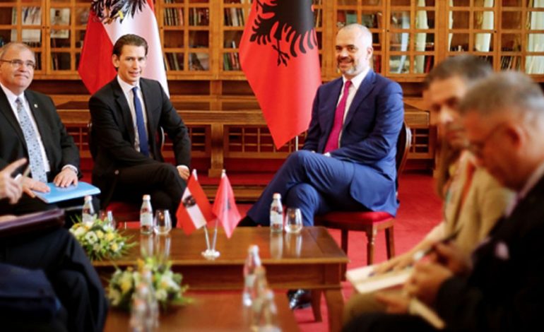 HAPJA E NEGOCIATAVE PËR NË BE/ Rama merr përgjigje pozitive nga kancelari austriak