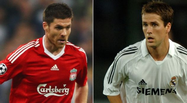 9 futbollistët që kanë luajtur për Real Madrid dhe Liverpool