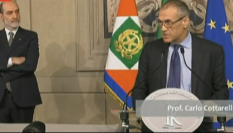 Itali, Presidenti Matarella mandaton Carlo Cottarelli si kandidat për Kryeministër