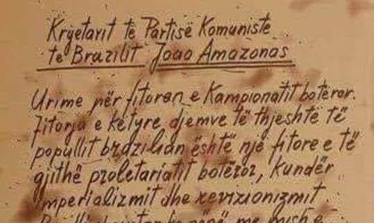 Zbulohet letra e 1970/ Enver Hoxha tifoz i Brazilit: Kemi qenë me mish e me shpirt me ju