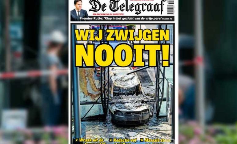 “Ne nuk do të heshtim”/ De Telegraaf paralajmëron autorët e sulmit të djeshëm