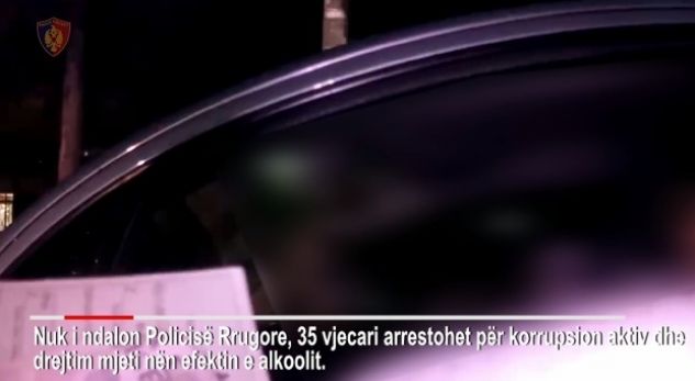 NUK I NDALOI MAKINËS SË POLICISË/ 35-vjeçari në PRANGA për ecje në gjendje të DEHUR (VIDEO)