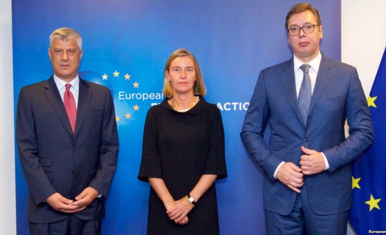 Thaçi-Vuçiç takohen të dielën në Bruksel, Mogherini flet për fazë intensive dialogu