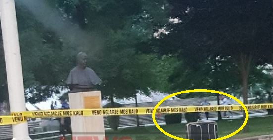 ALARM PËR BOMBË TEK PIRAMIDA/ Dalin PAMJET E VALIXHES së dyshimtë