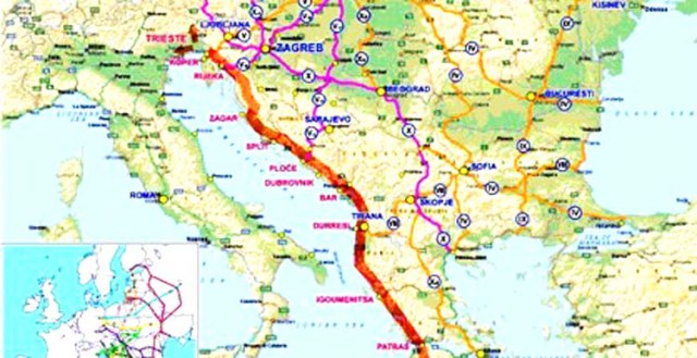 BERZH mbështet korridorin Adriatik-Jon që lidh Shqipërinë me Malin e Zi dhe Kroacinë