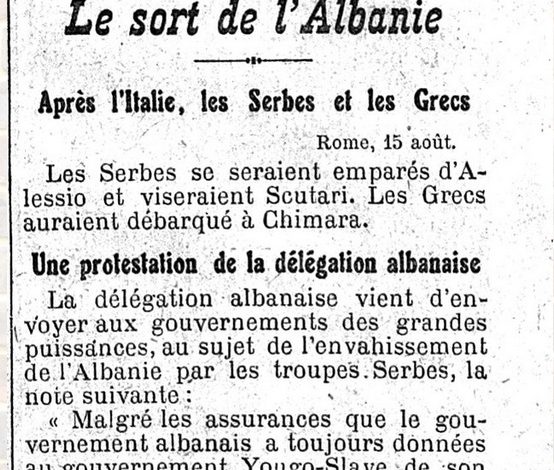 Le Figaro/ Shkresa e delegacionit shqiptar drejtuar qeverisë franceze për agresionin serb