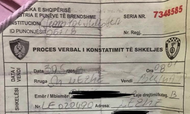 NDODH EDHE KJO/ Udhëtonte me shokët drejt Shkodrës, policia i vendos gjobë për transport kafshësh… (FOTO)