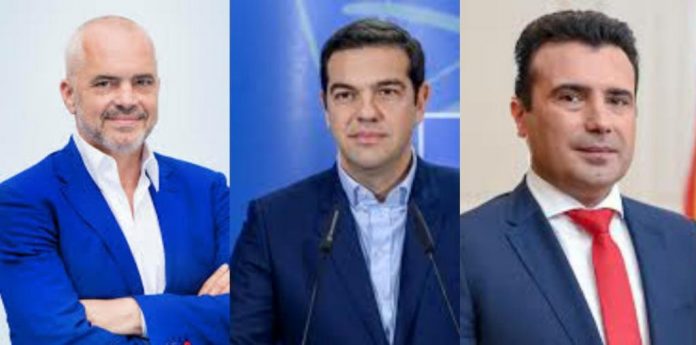 JA AXHENDA/Edhe Rama në takimin e kryeministrave Zaev dhe Cipras në Prespë