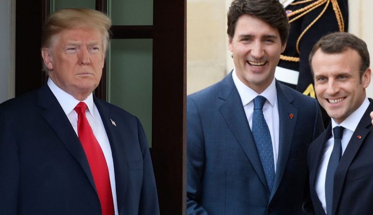 Trump sulmon Kryeministrin kanadez dhe Presidentin francez