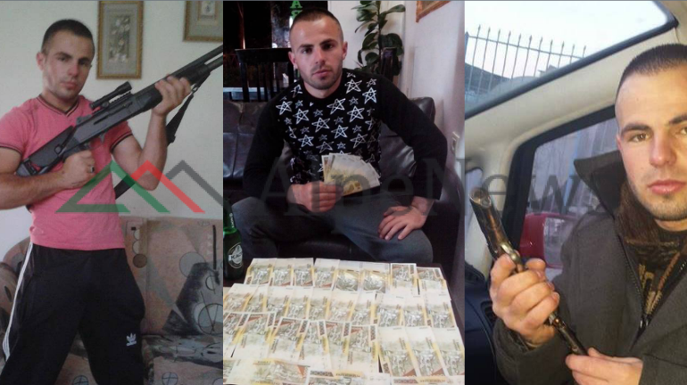 FOTO ME PISTOLETË, PARA DHE AUTOMATIK/ Ky është KUKSIANI që u pagua 5000 euro për një shpërthim (FOTO)