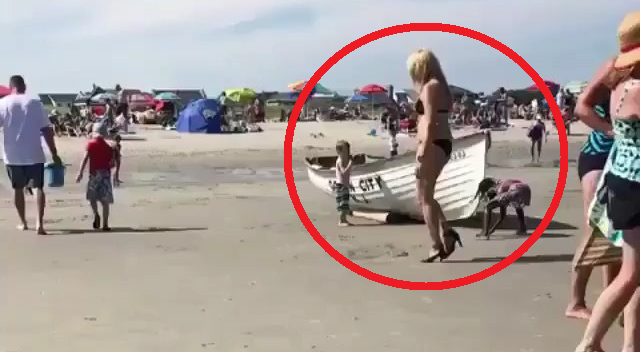 SEZONI I PLAZHIT/ Mos vishni këpucë me takë në rërë se do përfundoni si… (VIDEO)