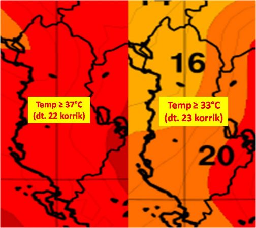 Përgatituni për të NXEHTIN AFRIKAN/ Çfarë PARASHIKOJNE sinoptikanët për fundjavën, temperaturat…