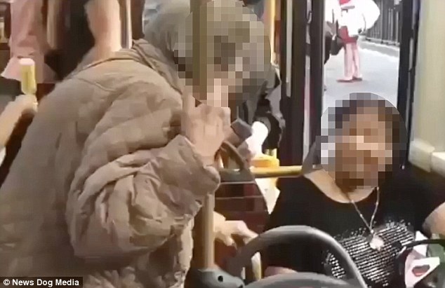 VIDEO VIRALE/ “Çohu që aty, se është vendi im!” E moshuara i ulet sipër pasagjeres në autobus