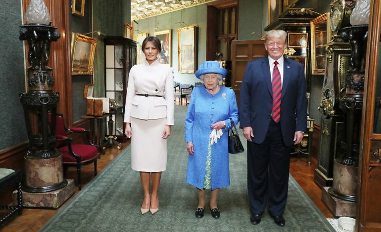 TRUMP NË BRITANINË E MADHE/ Mbretëresha pret në mbasditen e “çajit” Presidentin dhe Zonjën e parë të SHBA