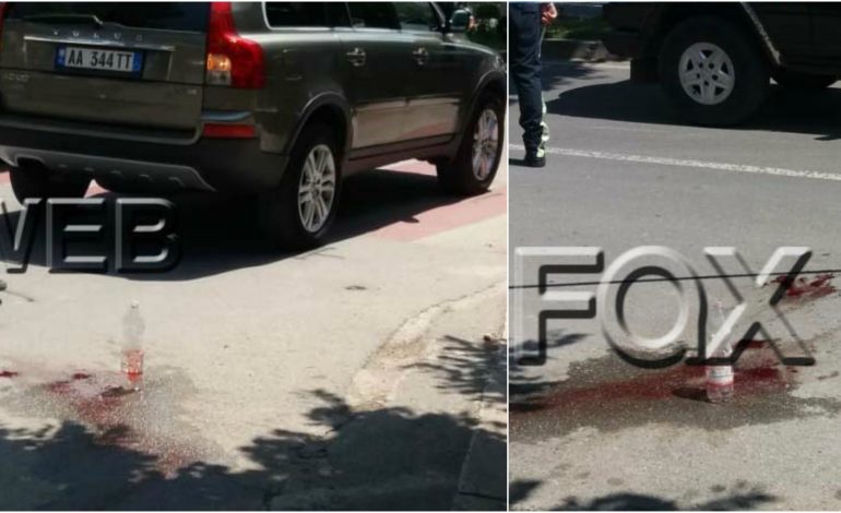 AKSIDENT NE TIRANE/ Fuoristrada përplas një person me biçikeletë, rruga mbulohet në gjak (FOTO)