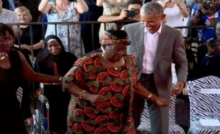 Obama dhe gjyshja e tij 96-vjeçare bëjnë disa lëvizje të “guximshme” (VIDEO)