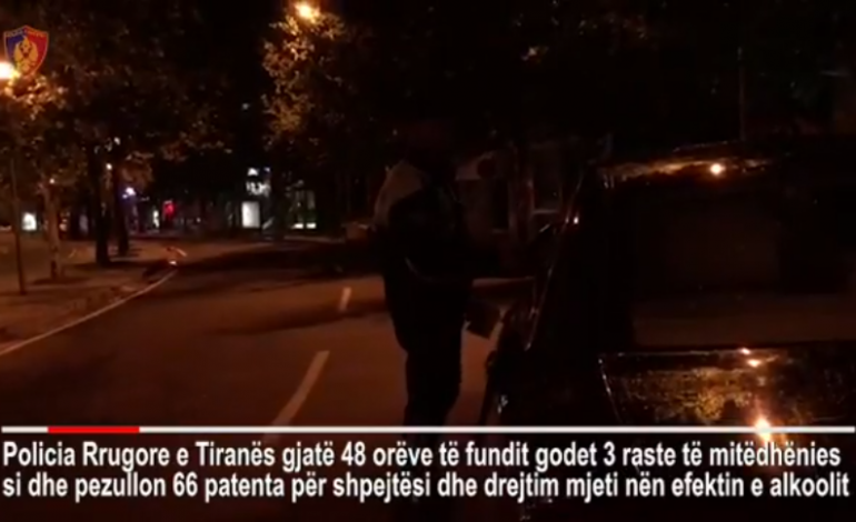 OPERACIONI I “FUNDJAVËS”/ Policia e Shtetit LIVE në FB: Kontrolle dhe masa për shoferët që ecin…