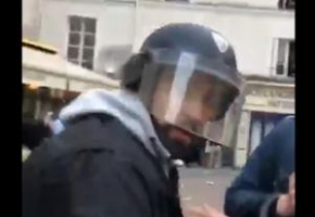 FRANCË/ Zyrtari i sigurisë së Macron filmohet duke rrahur protestuesit ndërsa mbante… (VIDEO)