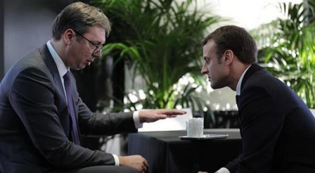 Dialogu i Brukselit, temë kyçe e takimit Vuçiç – Macron