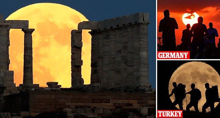 Miliona njerëz në gjithë globin shijuan 104 minutat e hënës së përgjakur (FOTO)