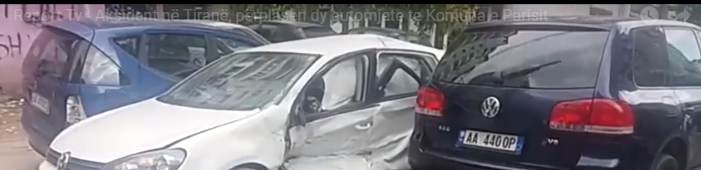 AKSIDENT NË TIRANË/ Përplasen DY MAKINA tek “Komuna e Parisit”. Dyshohet… (VIDEO+FOTO)