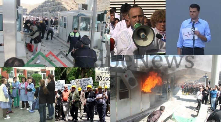 NGA “TEATRI”, “KUKËSI” E DERI TEK “INFERMIERËT”/ Protestat ku OPOZITA nuk u mirëprit por mori pjesë “pa ftesë”